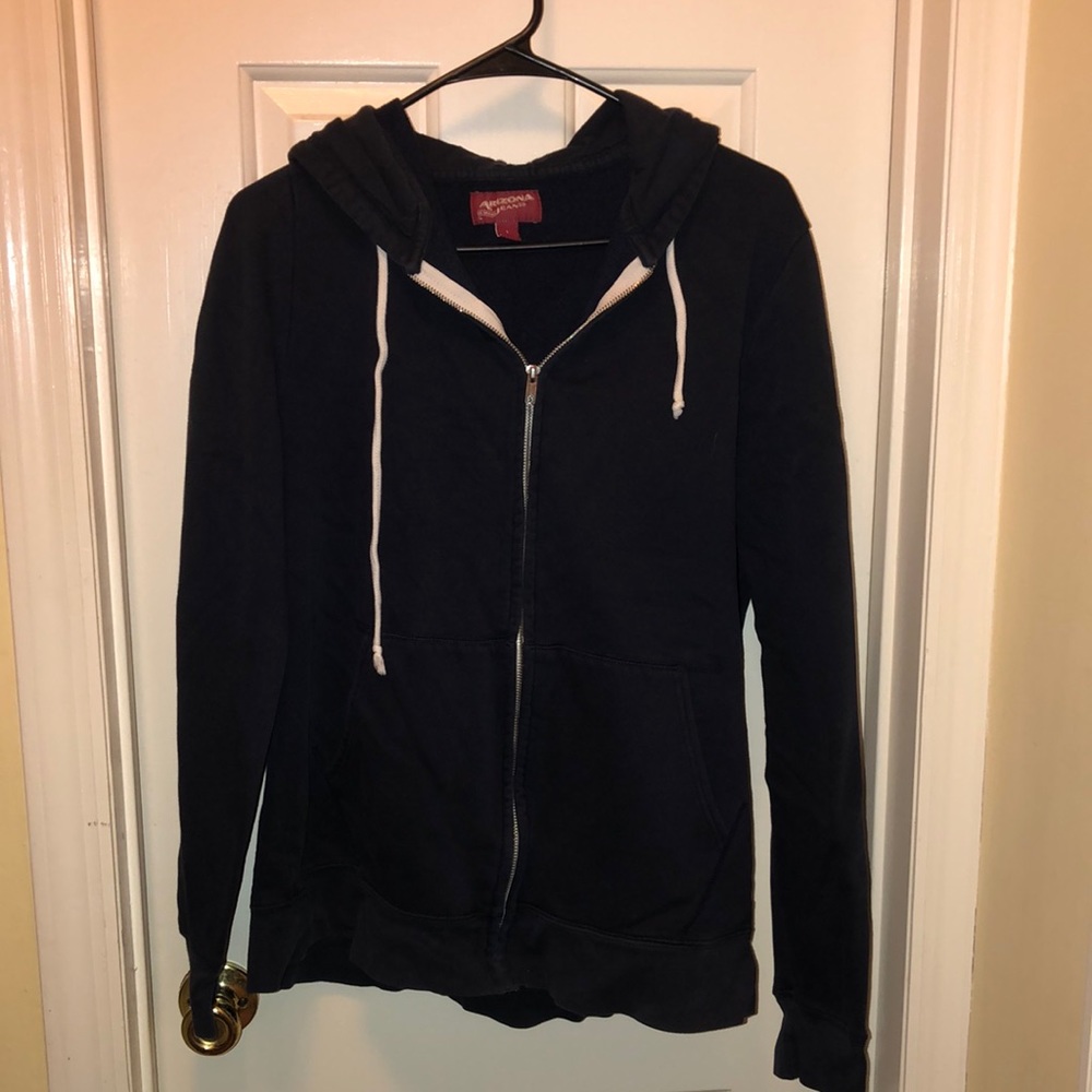 Men’s Navy Blue Zip-Up Hoodie